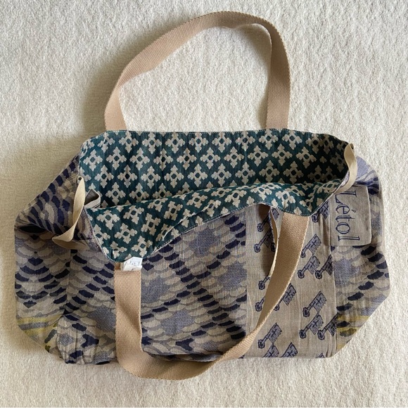 Létol Reversible Jacquard Beach Bag - Picture 3 of 15